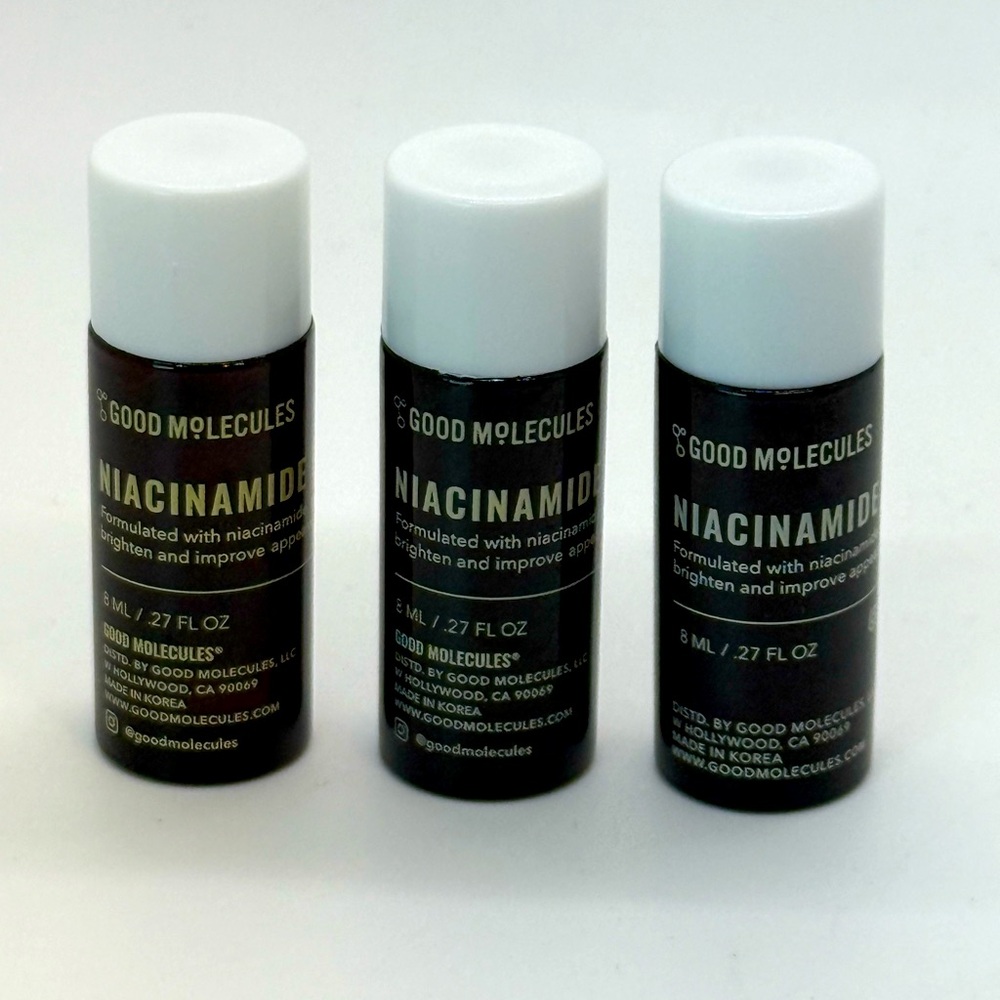 Good Molecules Niacinamide Brightening Toner .27oz/8mL Ea Minis/Travel Sz LOT X3